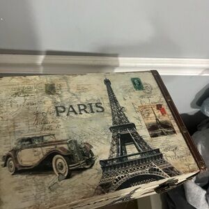 Vintage Paris Themed Decorative Box